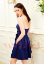 robe bustier bleu marine courte D014