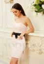 robe bustier rose courte