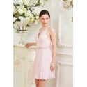 robe de cocktail rose courte