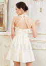 robe sexy champagne pâle courte