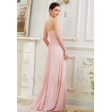 robe de soirée rose long