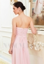 robe de soirée rose long H009