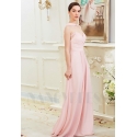 robe soirée rose long