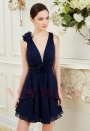 robe de cocktail bleu marine courte