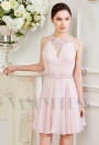 robe de cocktail rose courte