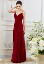 robe de soirée bordeaux long