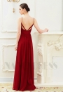 robe de soirée bordeaux long