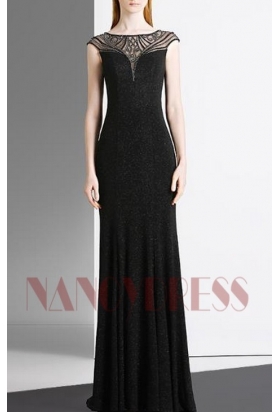 robe pas cher noire long