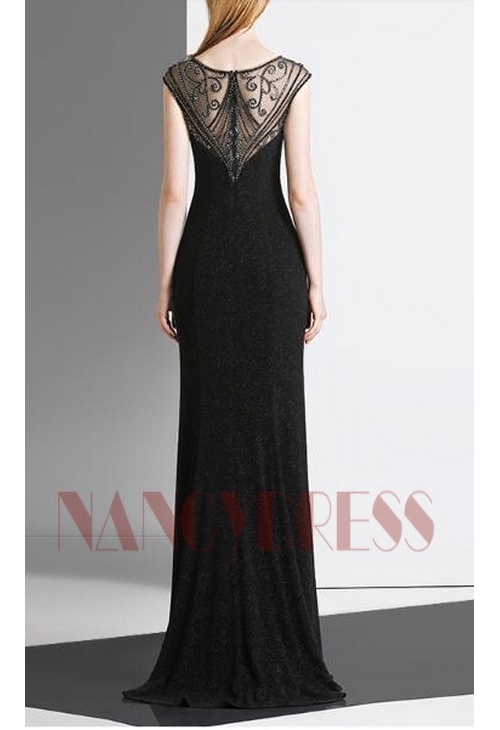 robe pas cher noire long