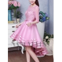 robe de cocktail rose courte