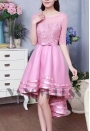 robe de cocktail rose courte