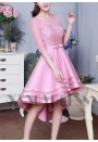 robe de cocktail rose courte