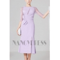 robes de cocktail violet clair courte