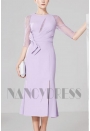 robes de cocktail violet clair courte D031