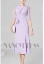 robes de cocktail violet clair courte D031