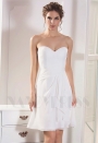 robe bustier blanc courte