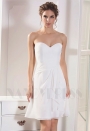 robe bustier blanc courte