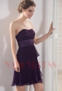 robe bustier pourpre courte D050