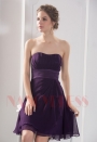 robe bustier pourpre courte D050