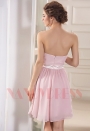 robe bustier rose courte D055