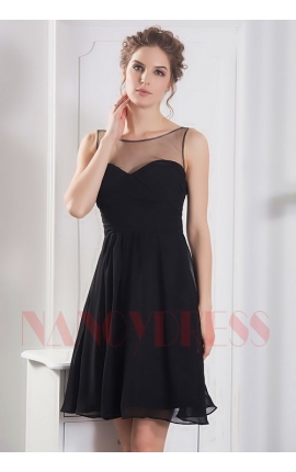 robe de cocktail noire courte