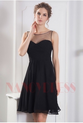 robe de cocktail noire courte