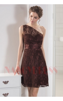 robe sexy marron courte