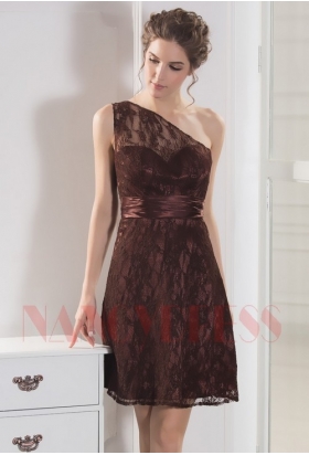 robe sexy marron courte