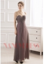 robe de soirée gris long H035