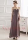 robe de soirée gris long H035