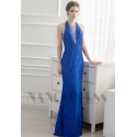 robe de soirée longue bleu roi long