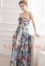 robe soirée jupe imprimée bustier long