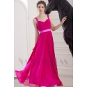 robe soirée fuchsia long