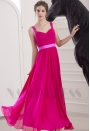 robe soirée fuchsia long