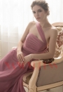 robes de soirée pink rubber long H043
