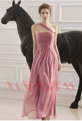 robes de soirée pink rubber long H043