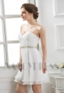 robe bustier blanc courte