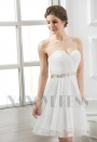 robe bustier blanc courte