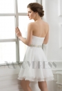 robe bustier blanc courte