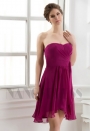 robe bustier pourpre courte D063