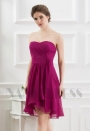 robe bustier pourpre courte D063