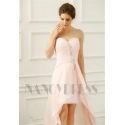 robe bustier rose courte
