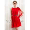 robe cocktail rouge feu courte