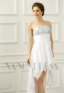 robe sexy blanc bustier courte D071