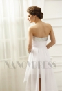 robe sexy blanc bustier courte D071