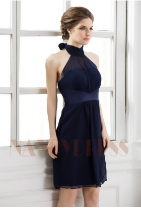 robe sexy bleu marine courte D062