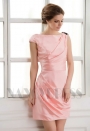 robes de cocktail rose courte D066