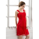 robe de cocktail rouge feu courte