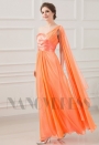 robe de cérémonie orange long H061