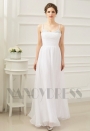 robe de soirée blanc long H057